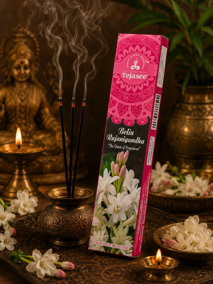 Rajanigandha floral fragrance incense sticks by Tejasee Aroma