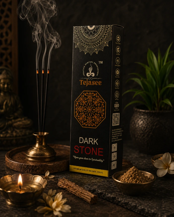 Tejasee Aroma Signature Collection featuring Dark Stone incense sticks
