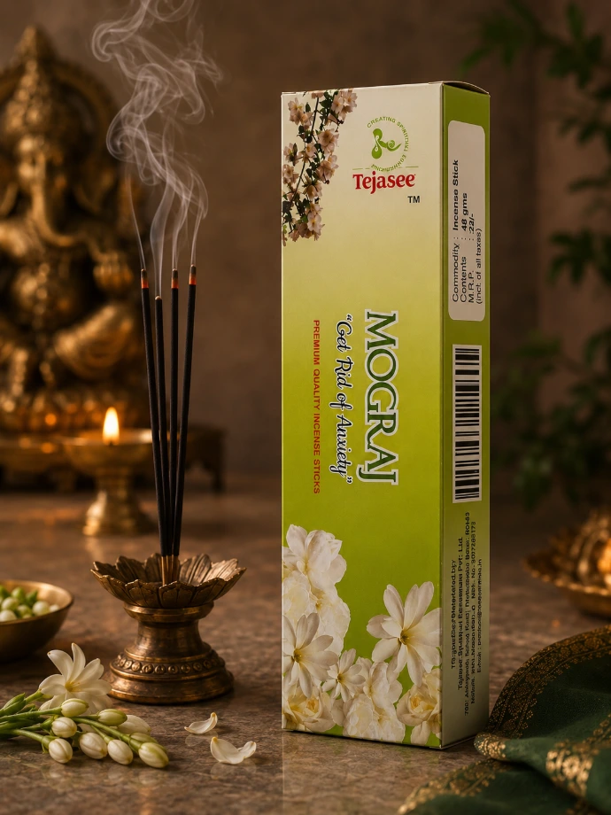 Mogra floral fragrance incense sticks by Tejasee Aroma