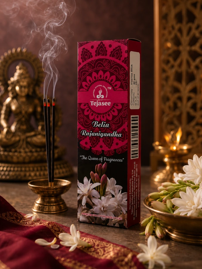 Rajanigandha floral fragrance incense sticks by Tejasee Aroma