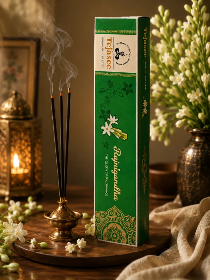 Tejasee Aroma Rajanigandha Family Collection incense sticks