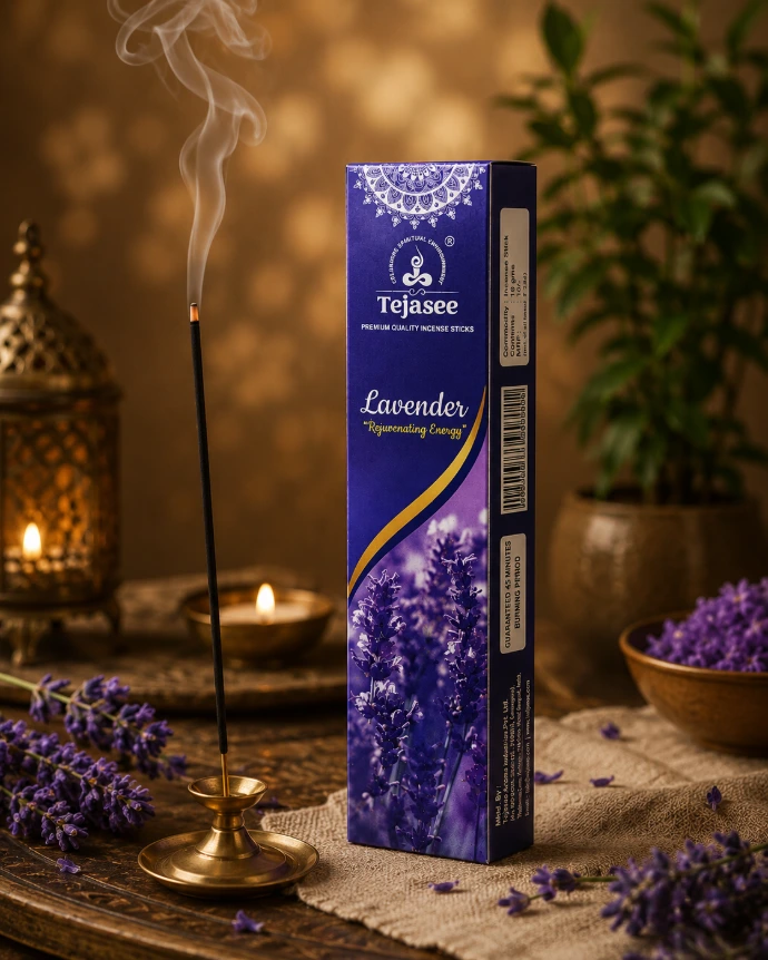 Lavender floral fragrance incense sticks by Tejasee Aroma